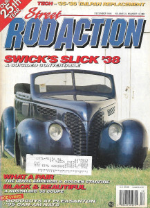 STREET ROD ACTION 1995 DEC - SWICK'S SLICK '38, '36 COUPE, HUMPY WHEELER